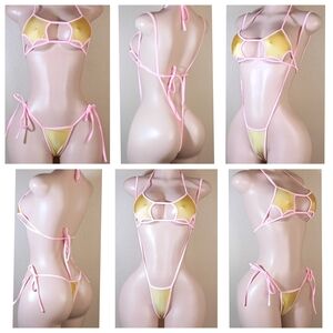 Pink Exotic Custom Bikini Set